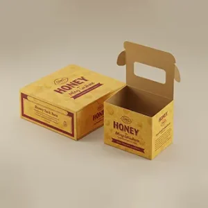 Protect your honey glass jars with Custom Honey Boxes