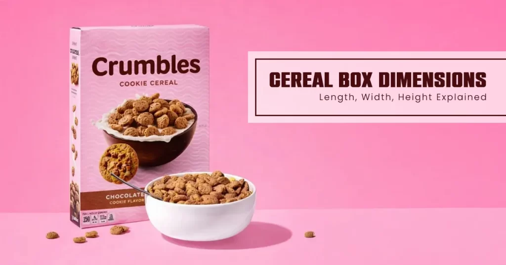 standard and uncommon cereal box dimensions